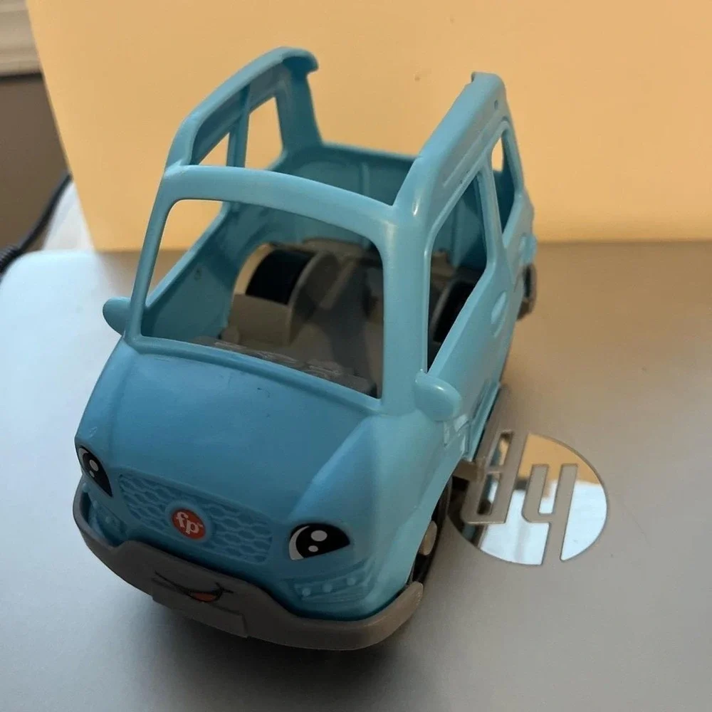 Fisher Price Little People Vehicle Light blue Minivan